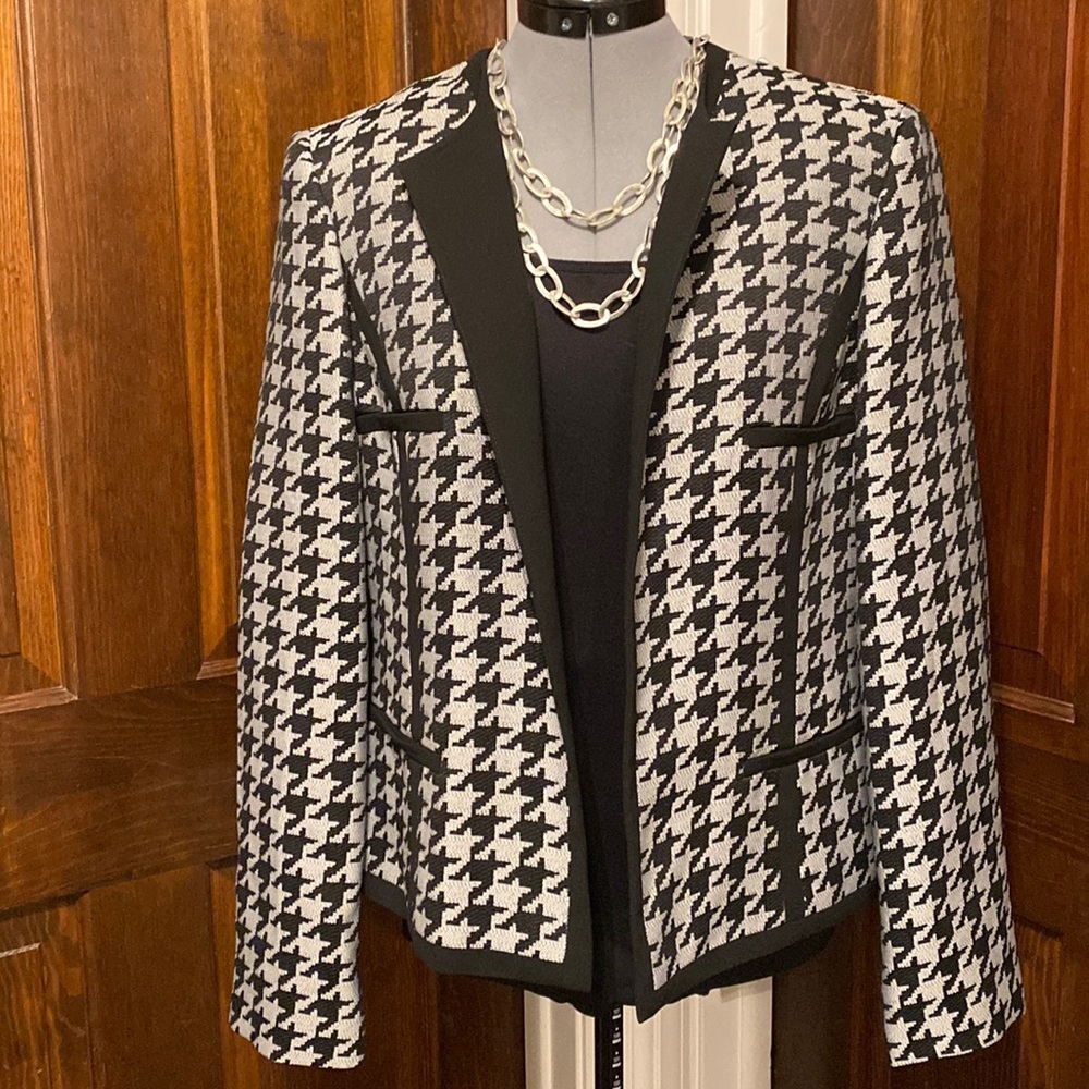 Jones Studio Separates Black And Gray Houndstooth… - image 1